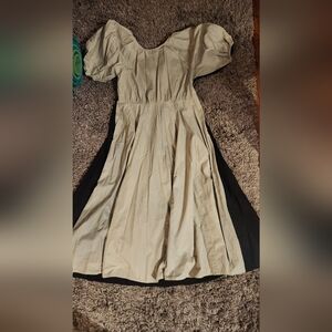 Super Cool Two-tone Cotton Designer Dress